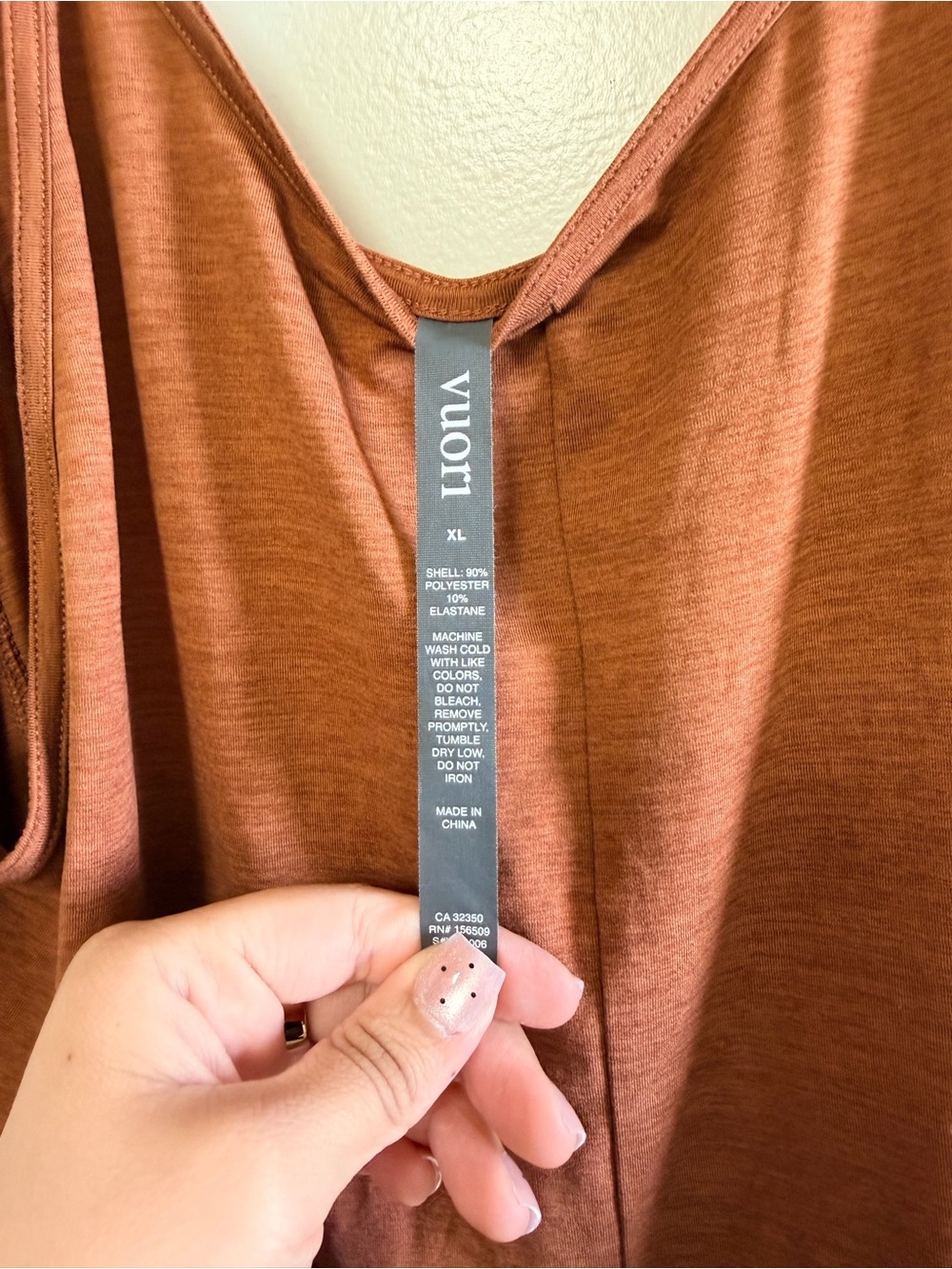 Vuori Sleeveless Jumpsuit XL Rustic Orange/Red Athleisure Activewear Loungewear - Picture 8 of 12